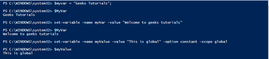 Print-PowerShell-variable-on-console