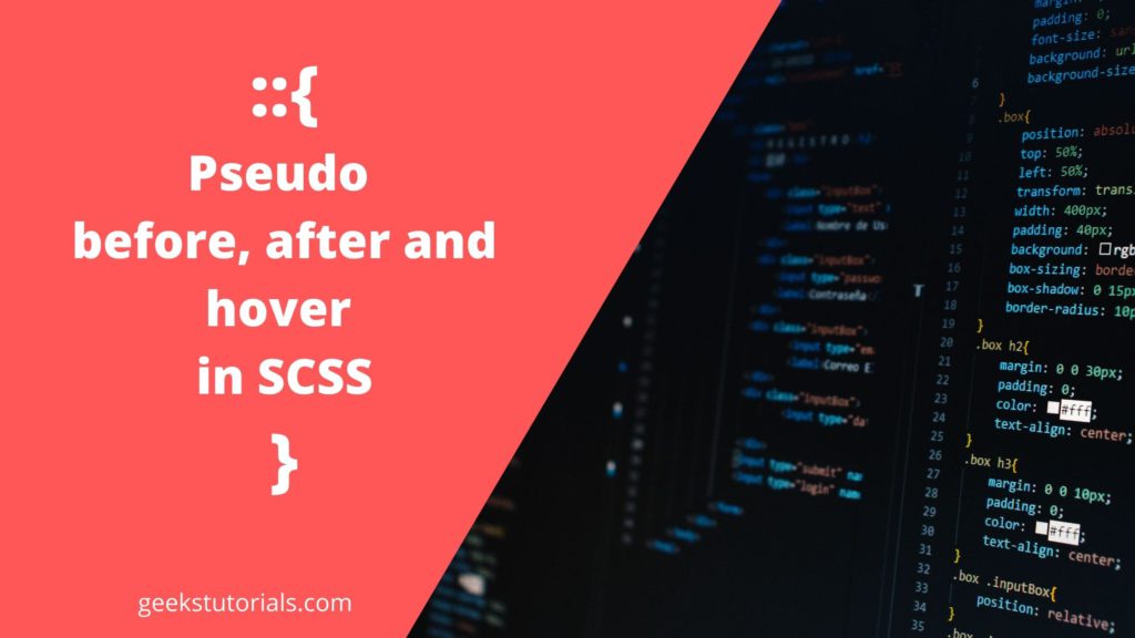before, after and hover in SCSS