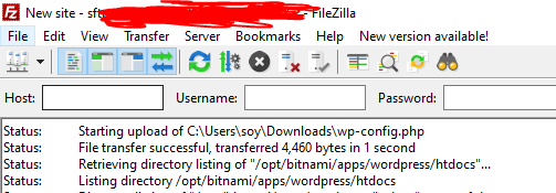 file transfer using FTP google cloud 
