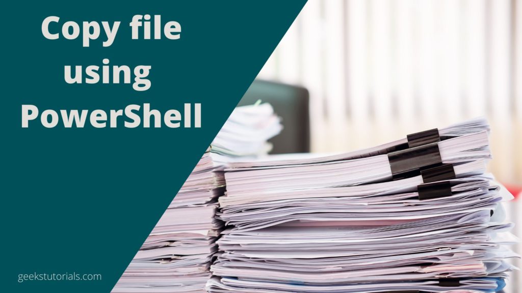 Copy a file using PowerShell
